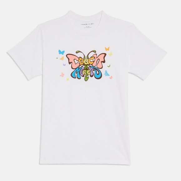 Coach New York X Lil Nas White Butterfly T-Shirt Montero - Picture 4 of 14